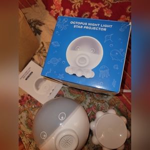 Star projector with octopus very cute Bluetooth speaker and star night light